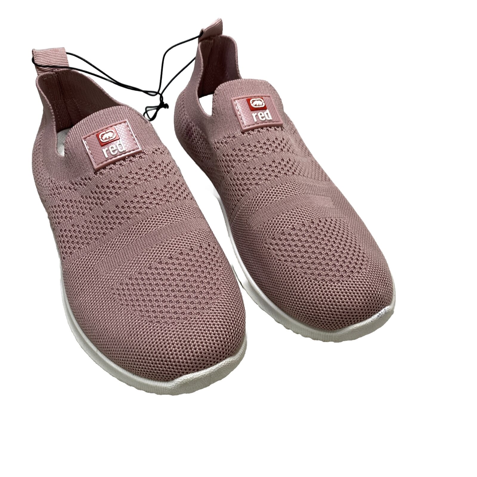 Ecko Red Sneakers Big Girls Size 4 Pink Knit Slip On Pull On Mauve Athletic New